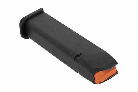 Glock 24 round 9x19mm doublestack magazine features a high visibility orange follower for exceptional reliability